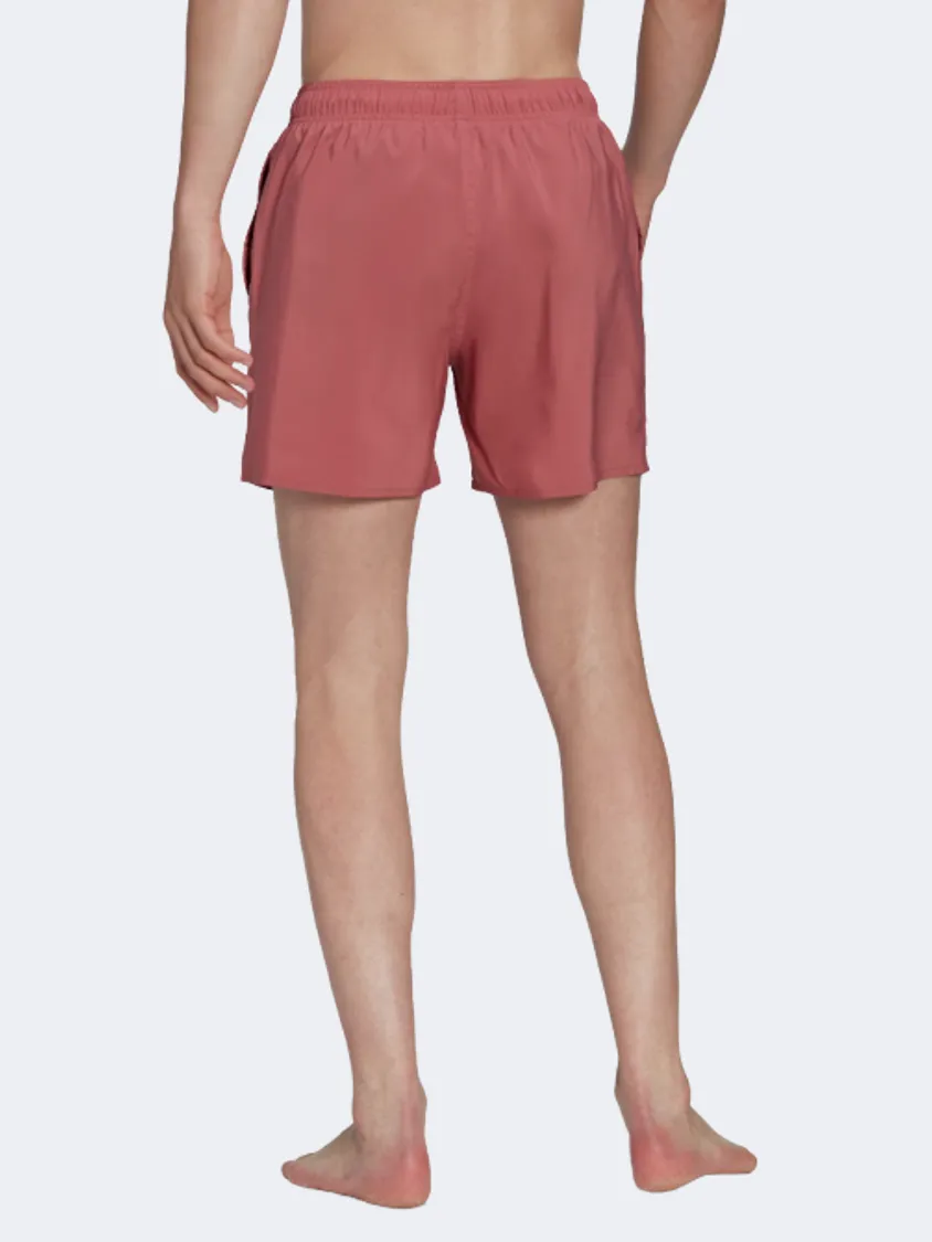 Adidas Short Length Solid Men Swim Short Pink Strata