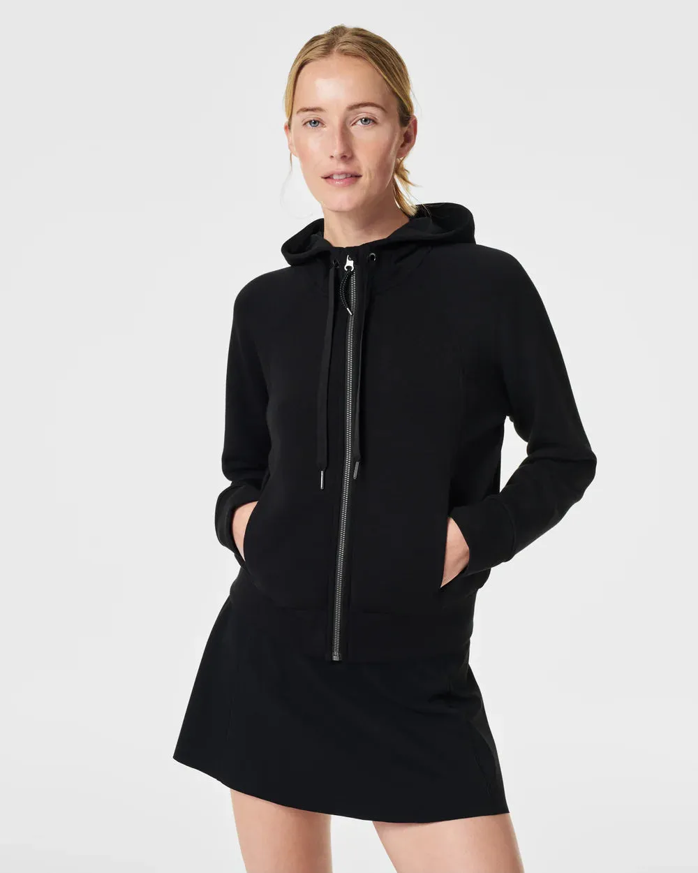 Air Essentials Full Zip Hoodie, Very Black