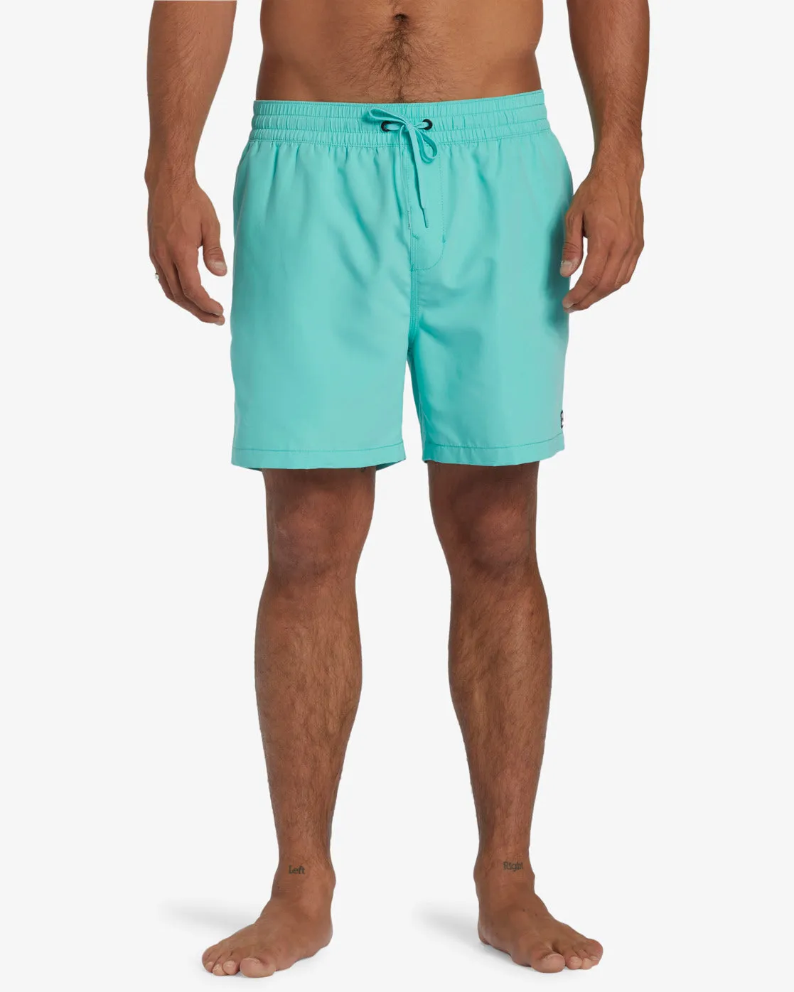 All Day Layback 16" Elastic Waist Shorts - Poolside Blue