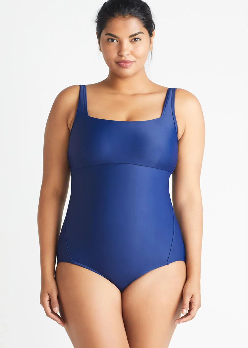 Athena Square Neck One Piece Swimsuit