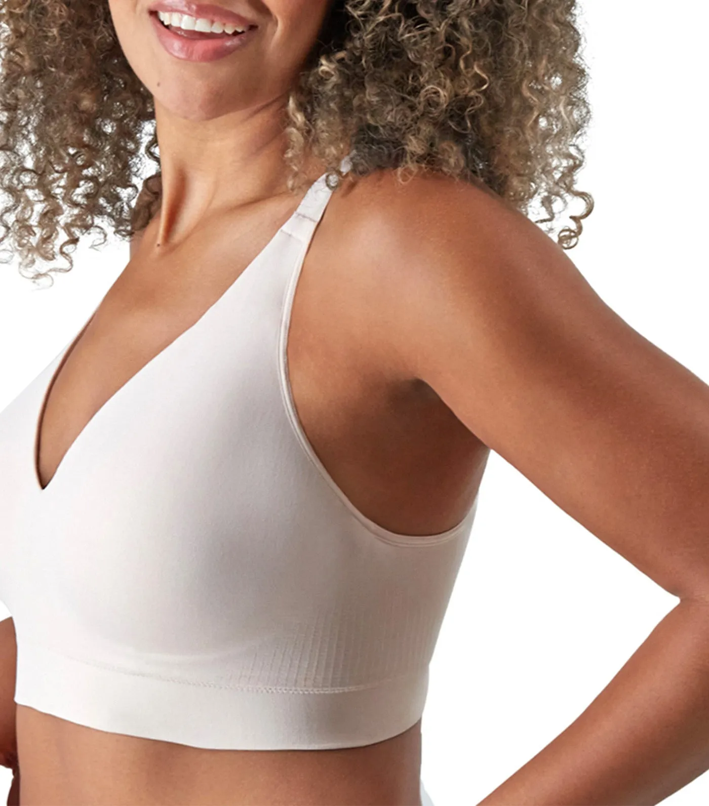 Bali Comfort Revolution Modern Seamless Wirefree Bra Sandshell