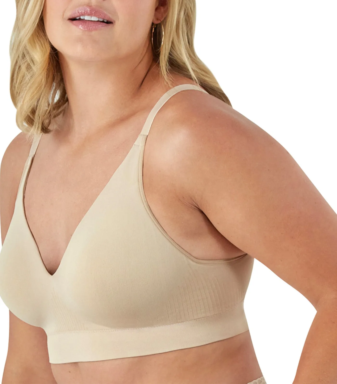 Bali Comfort Revolution Modern Seamless Wirefree Bra Taupe