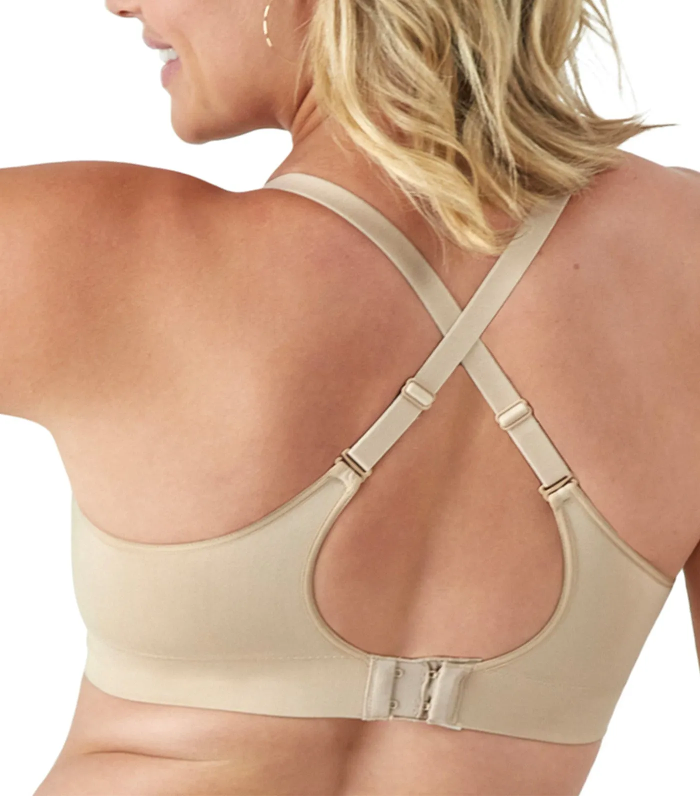 Bali Comfort Revolution Modern Seamless Wirefree Bra Taupe