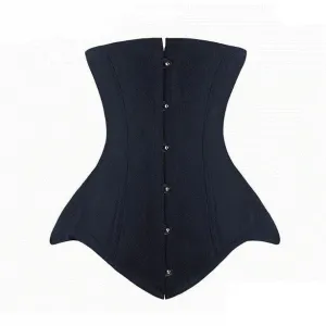 Black Longline Underbust Hourglass Corset