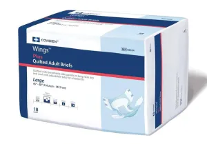 Cardinal Health, Quilted Adult Briefs, Wings™ Plus — Heavy Absorbency