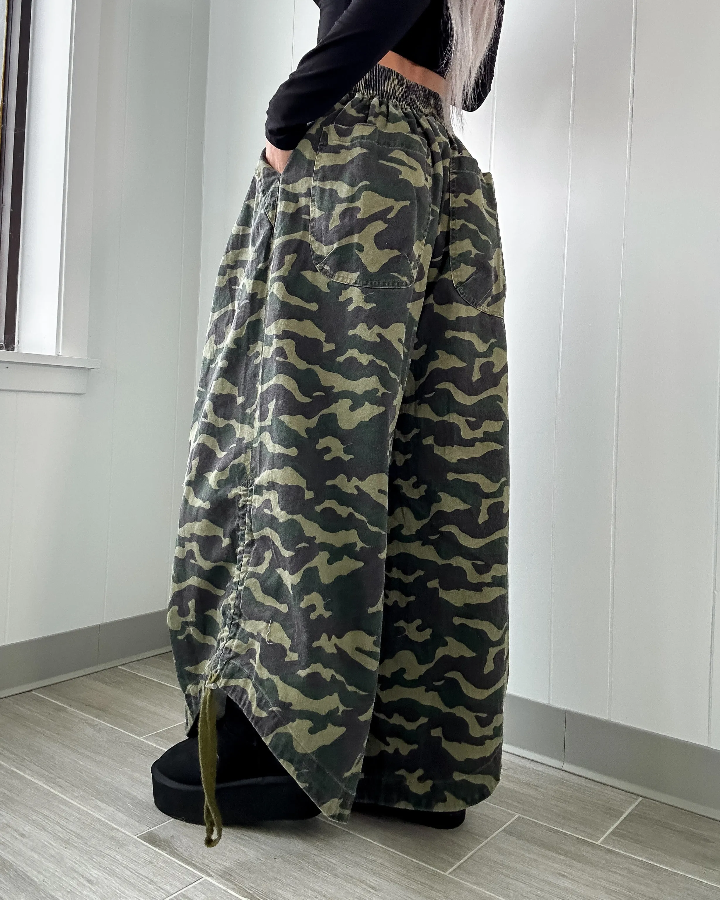 Celeste Ruched Pants - Camo