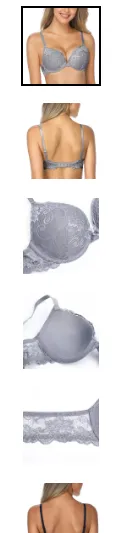 Demi Bra Floral Lace Underwire Bra Lightly Padded Comfort Demi Plunge