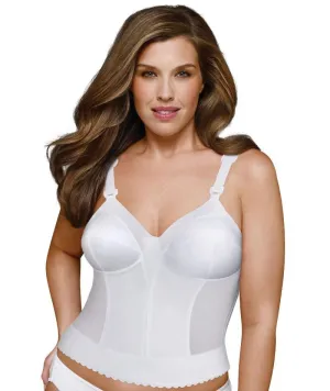 Exquisite Form Fully Back Close Longline Bra - White