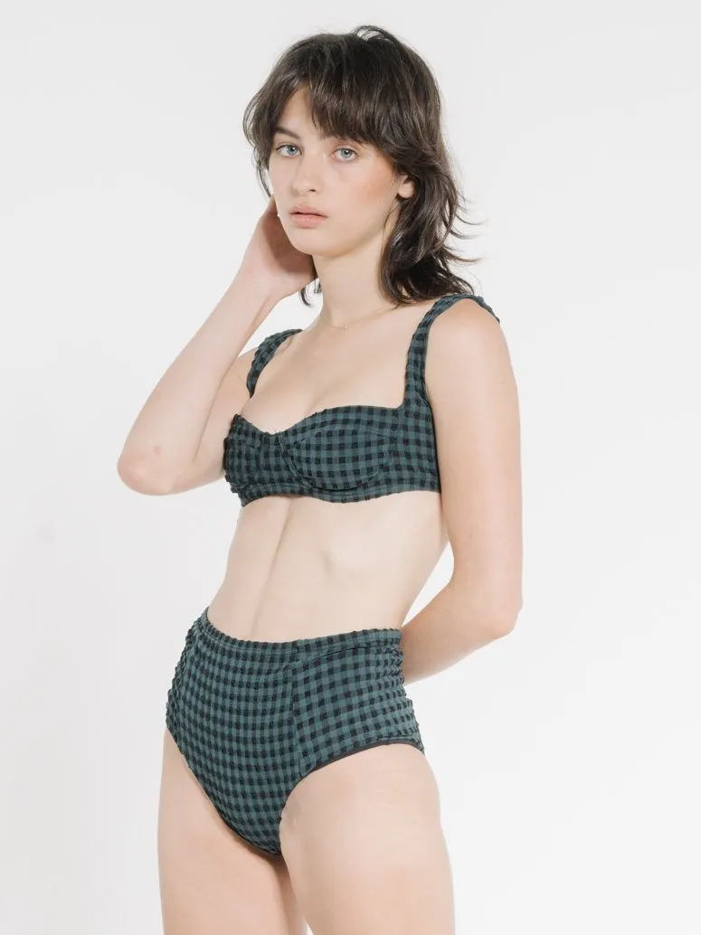 Georgie High Waist Bottom - Pine