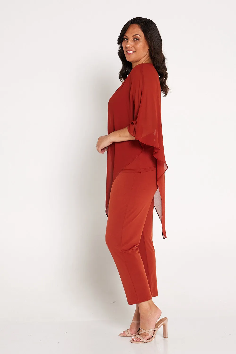 Gianna Pants Petite - Rust