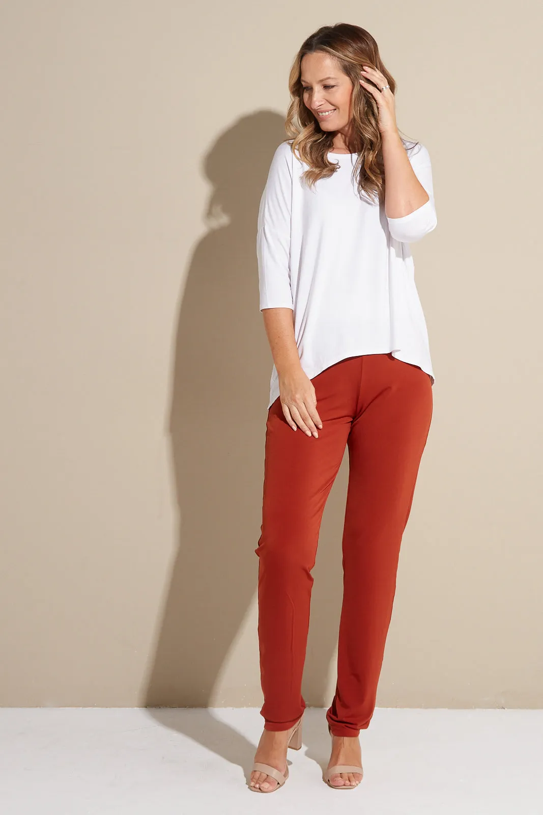 Gianna Pants Tall - Rust