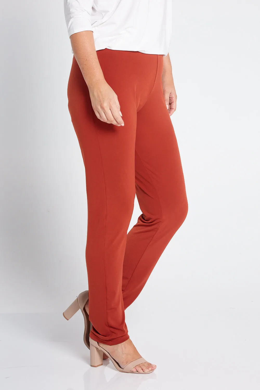 Gianna Pants Tall - Rust