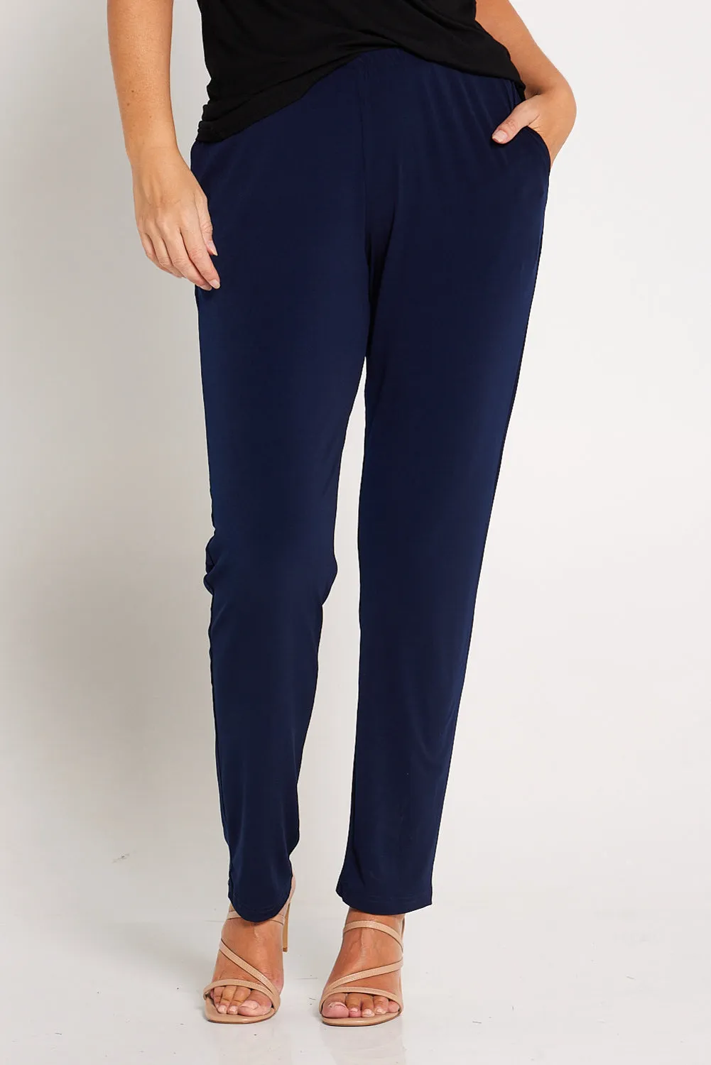 Gianna Pocket Pants - Navy