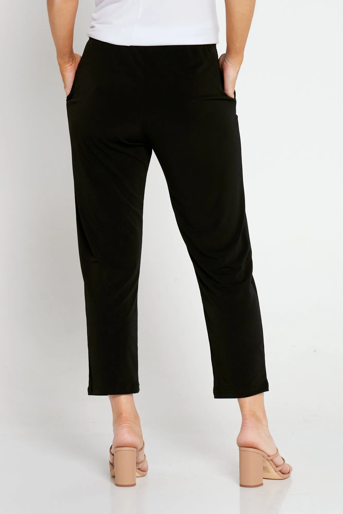 Gianna Pocket Pants Petite - Black