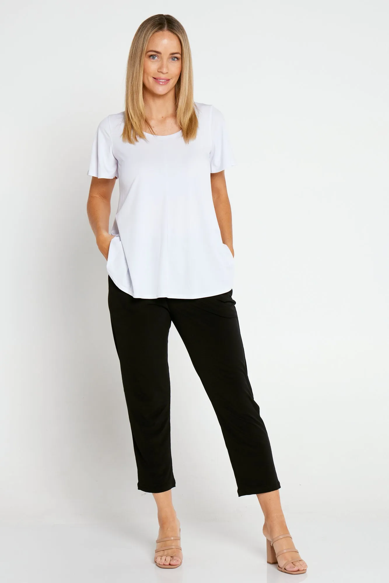 Gianna Pocket Pants Petite - Black