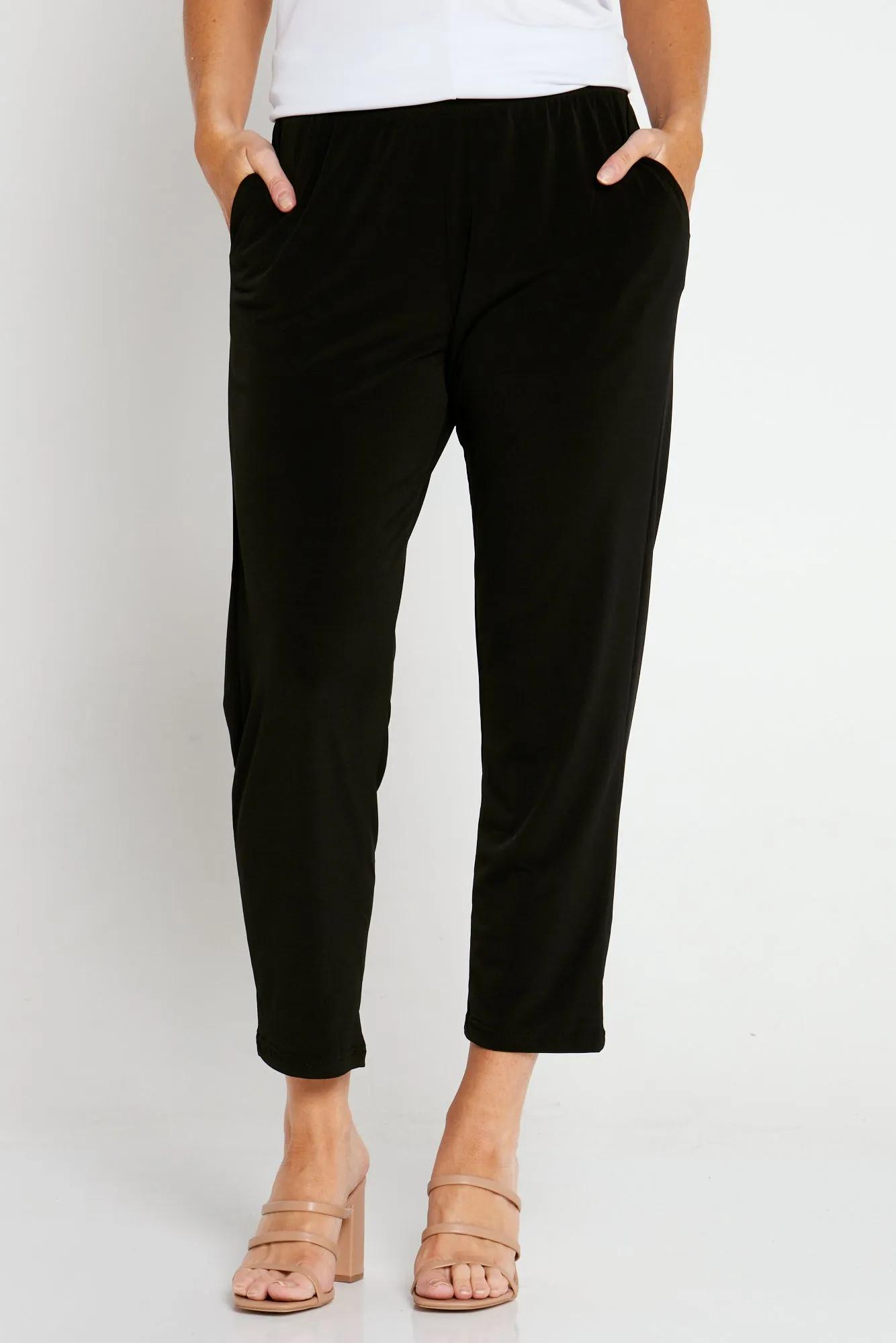 Gianna Pocket Pants Petite - Black