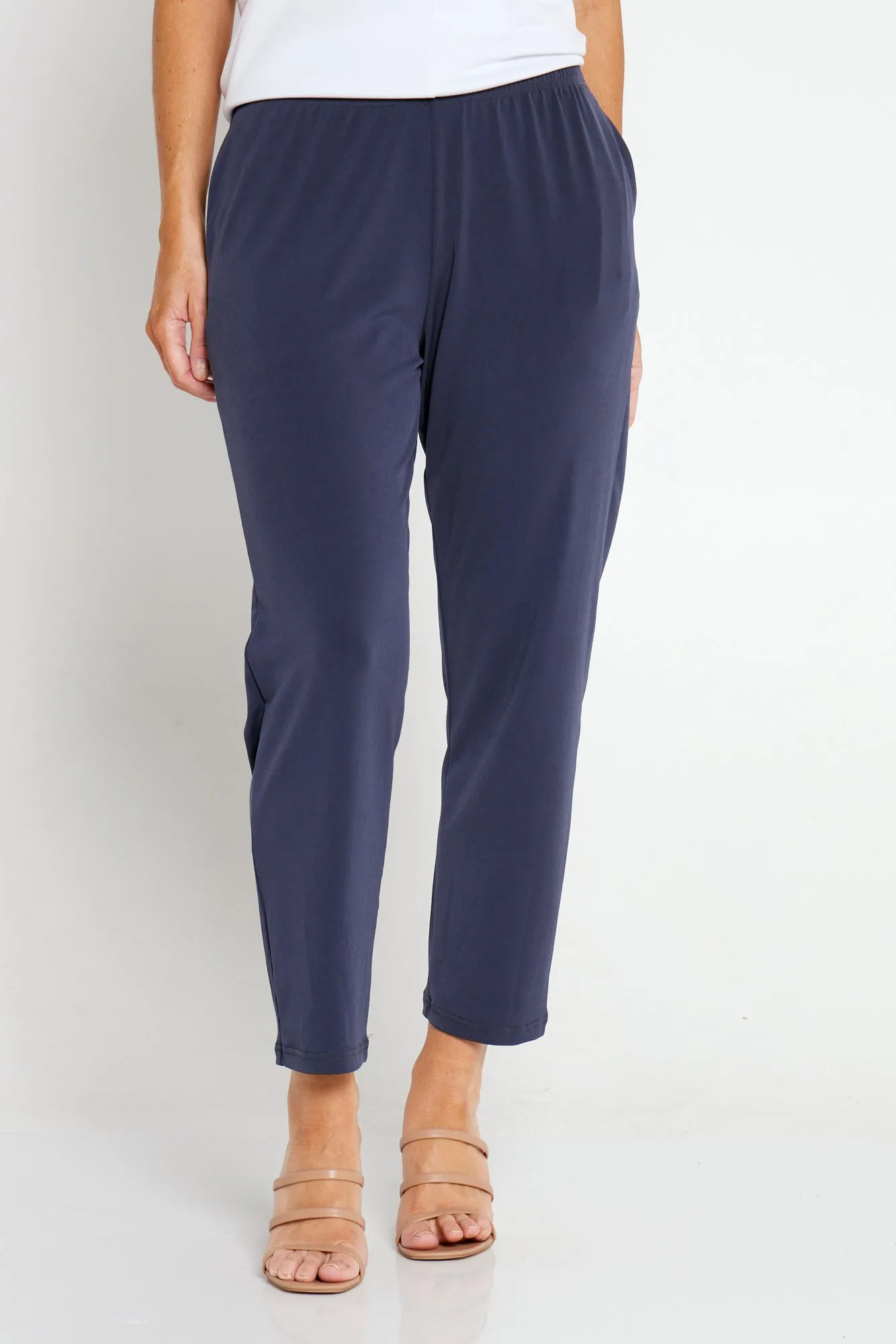 Gianna Pocket Pants Petite - Charcoal