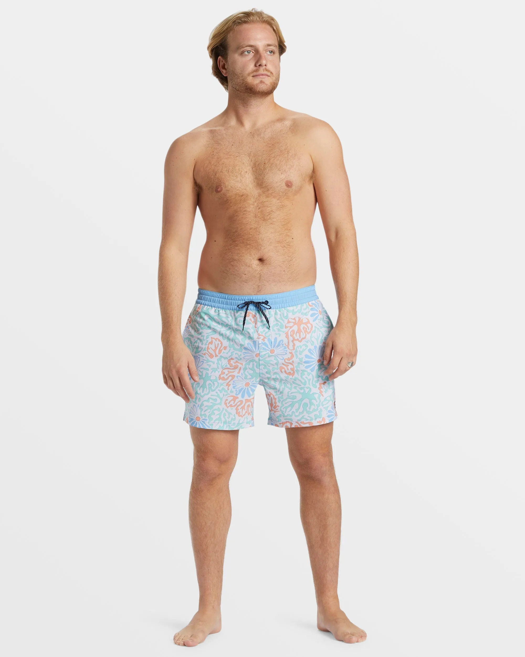 Good Times Layback 16" Swim Trunks - Blue