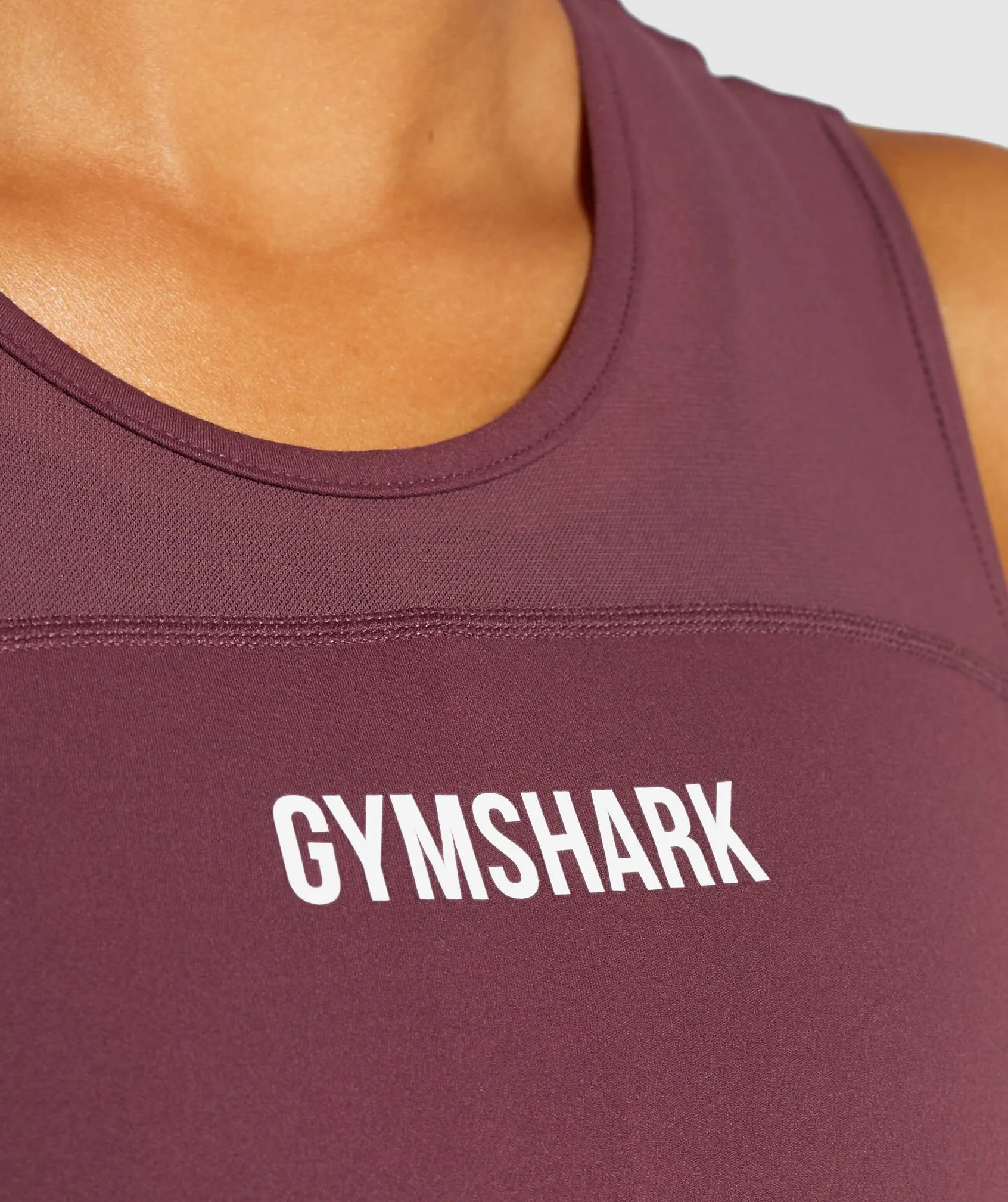 Gymshark Form Crop Top - Berry Red