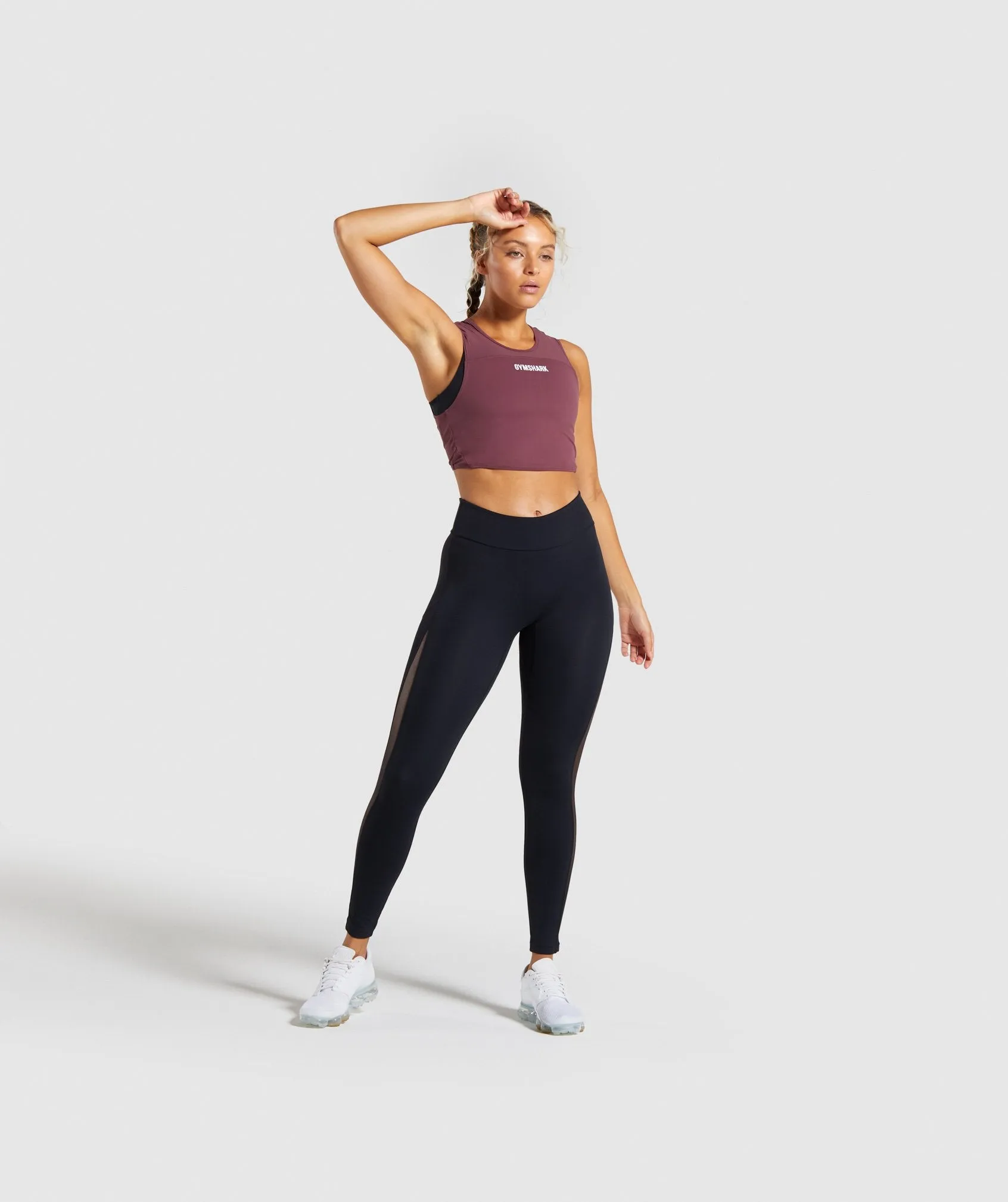 Gymshark Form Crop Top - Berry Red