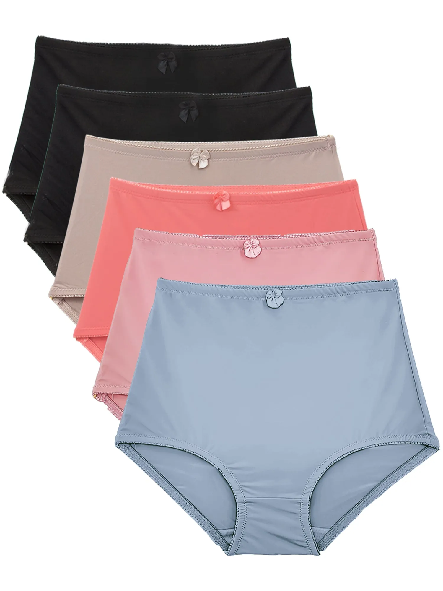 High-Waist Tummy Control Girdle Panties - Multipack