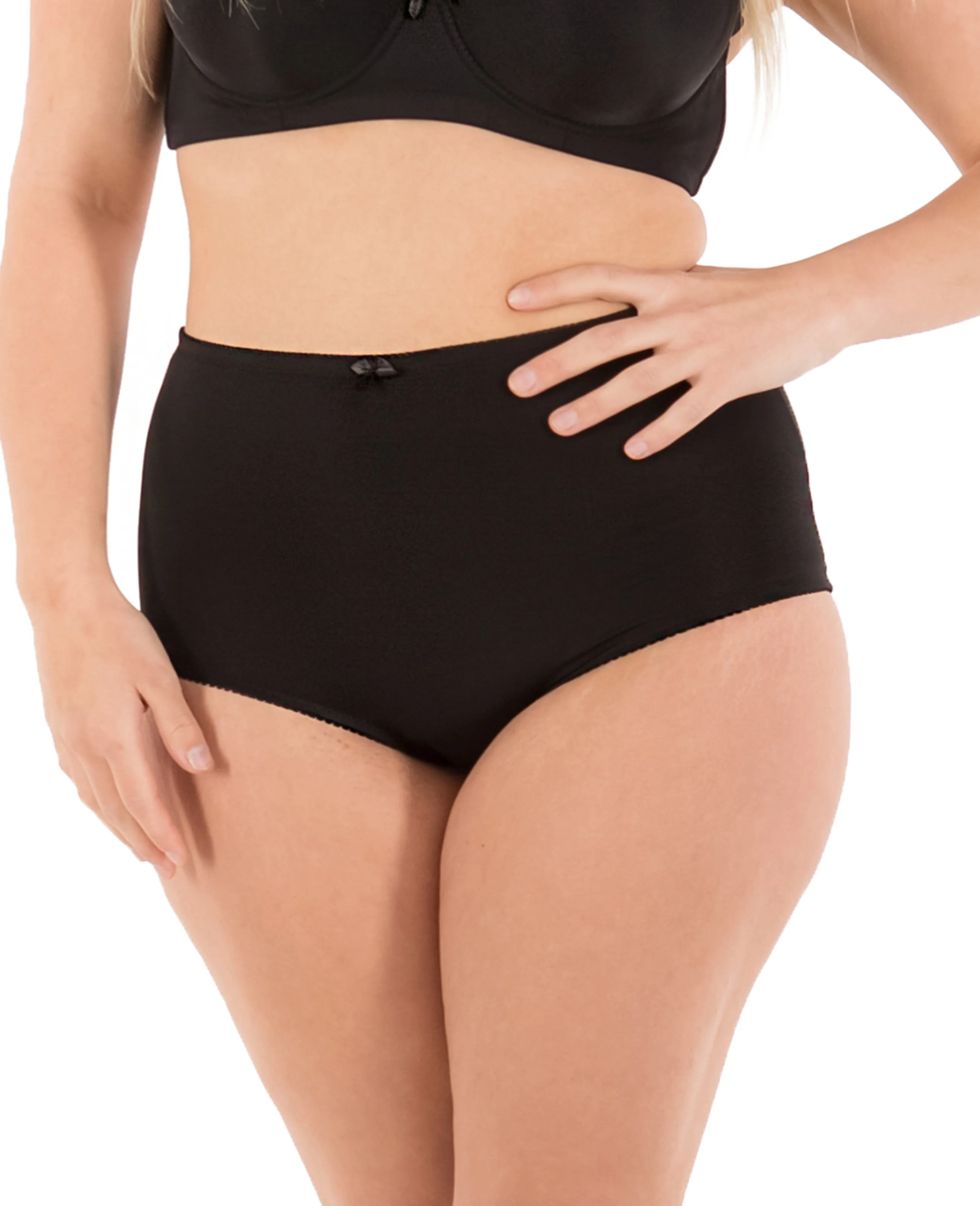 High-Waist Tummy Control Girdle Panties - Multipack