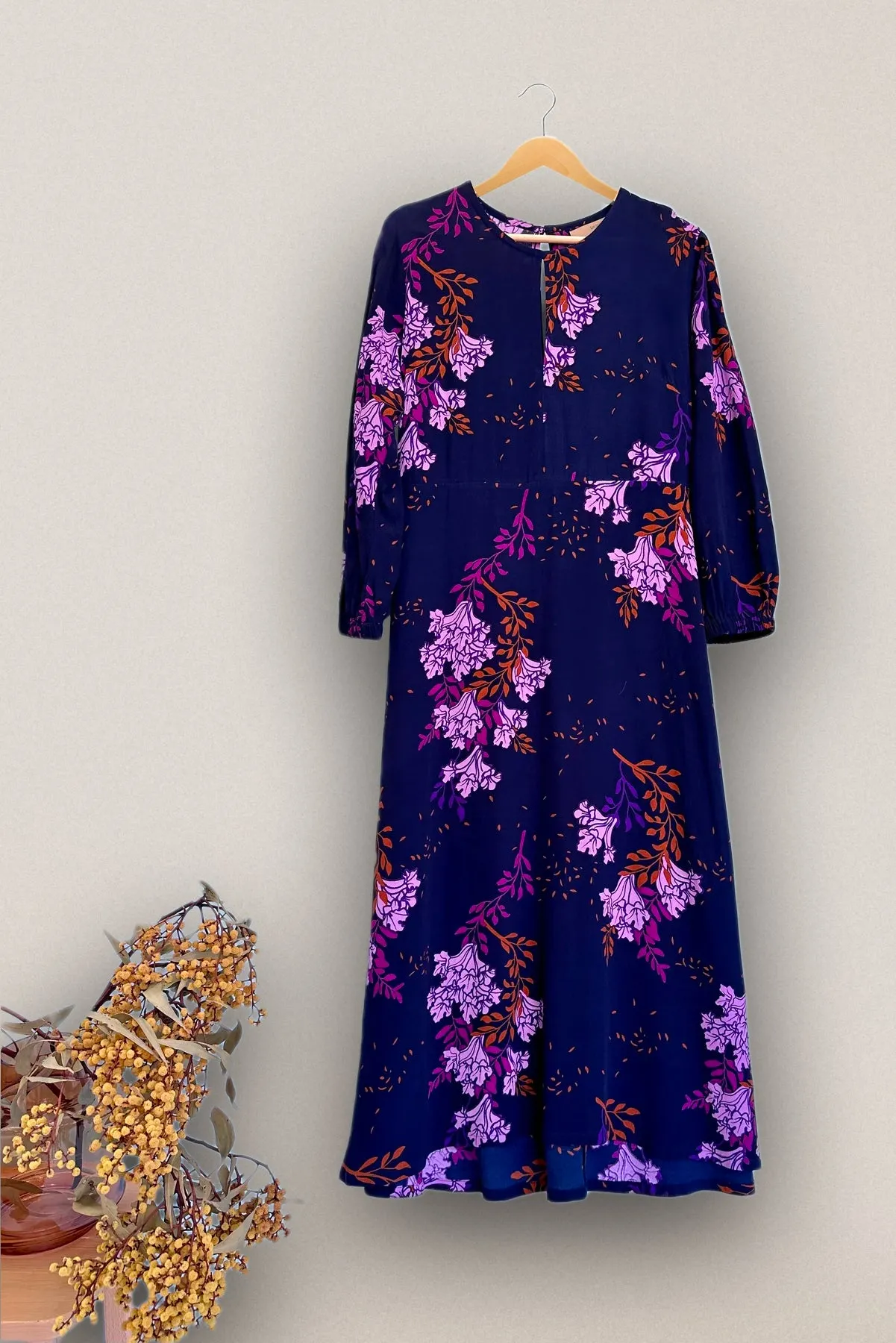 Janis Keyhole Dress, Jacaranda