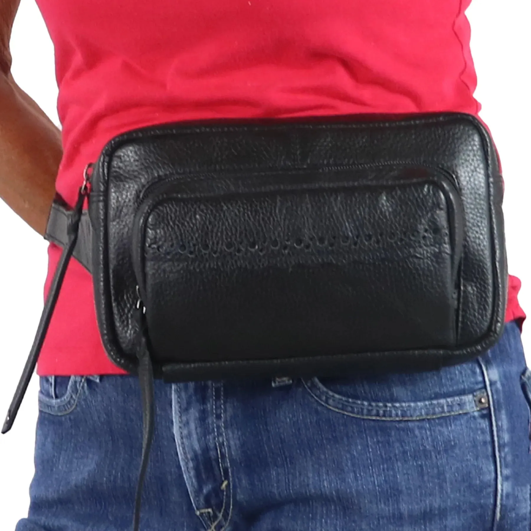 Laney Buffalo Leather Waist Pack Crossbody