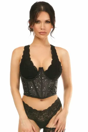 Lavish Celestial Satin Open Cup Waist Cincher