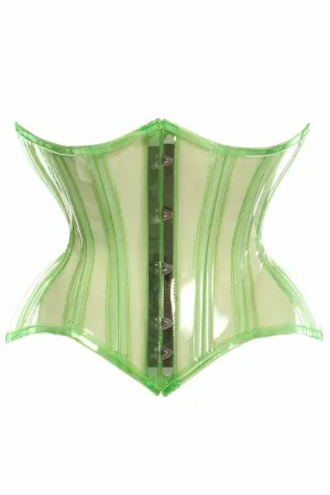 Lavish Green Clear Curvy Underbust Waist Cincher Corset