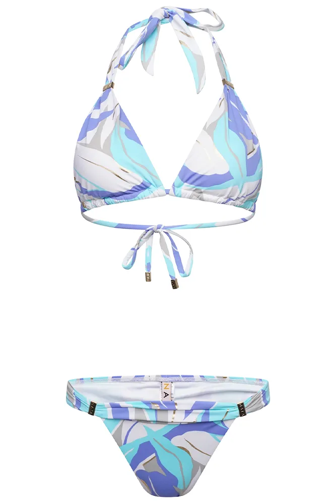 Maia Bikini Brief Palm Springs Gold Foil Print