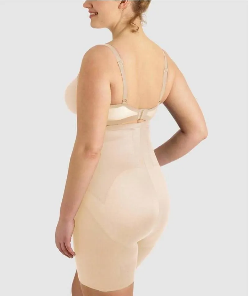 Miraclesuit Adjustable Fit High Waist Thigh Slimmer - Nude