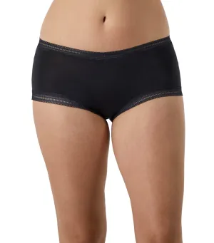 Modern Full Coverage Boyshort Black