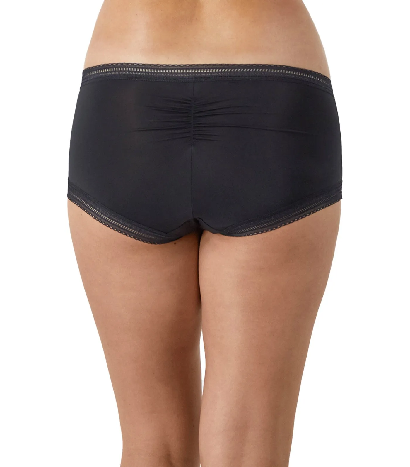 Modern Full Coverage Boyshort Black