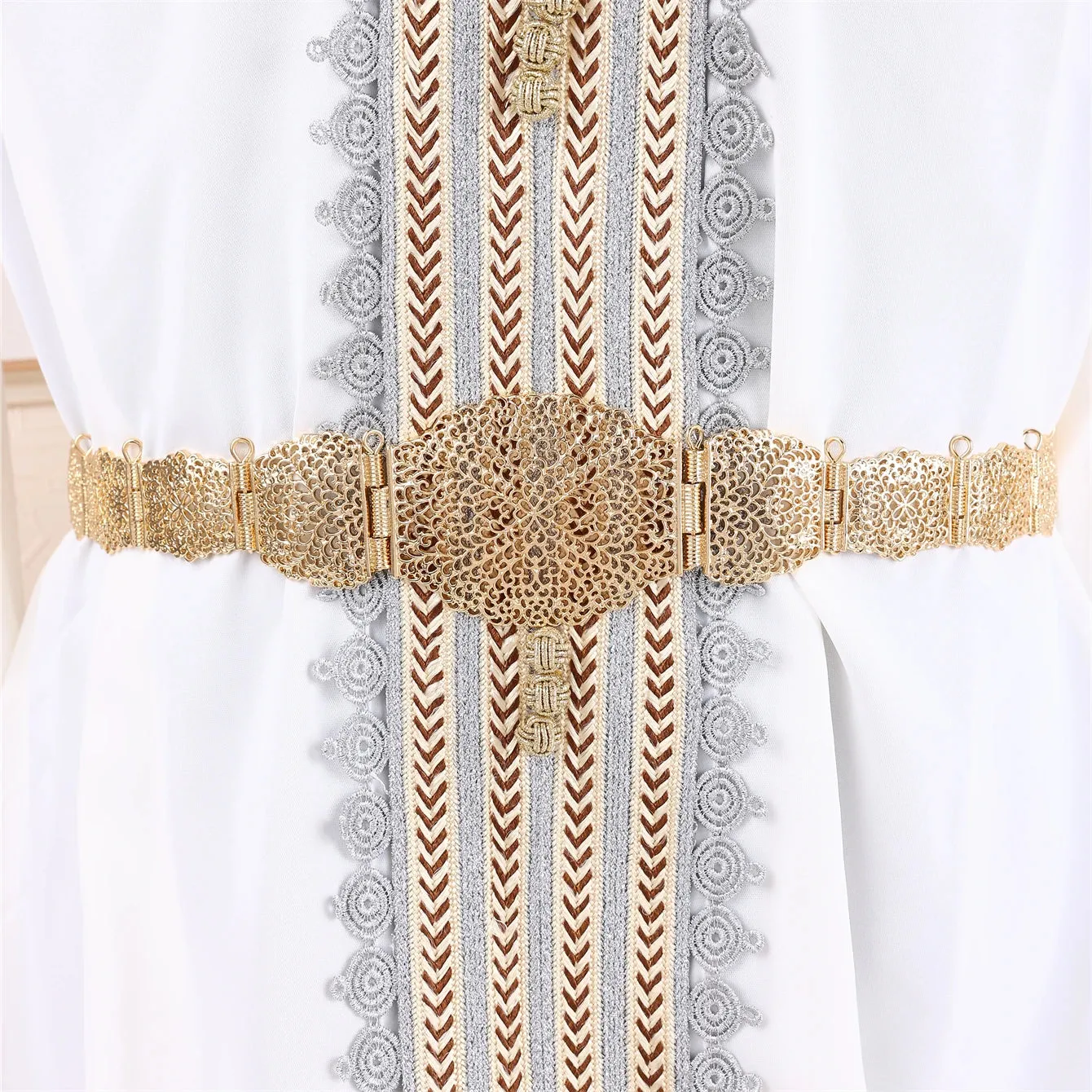 Moroccan Bride Adjustable Alloy Belt