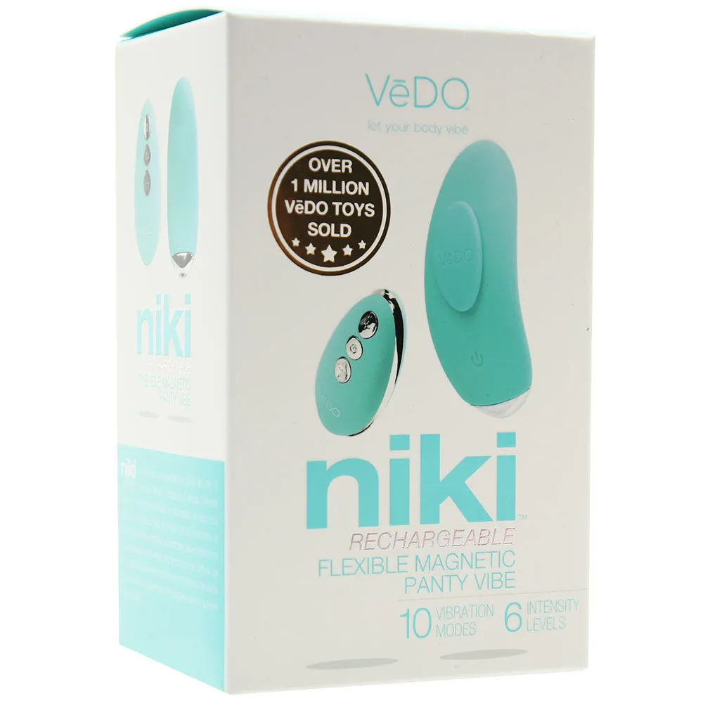 Niki Rechargeable Magnetic Panty Vibe in Turquoise