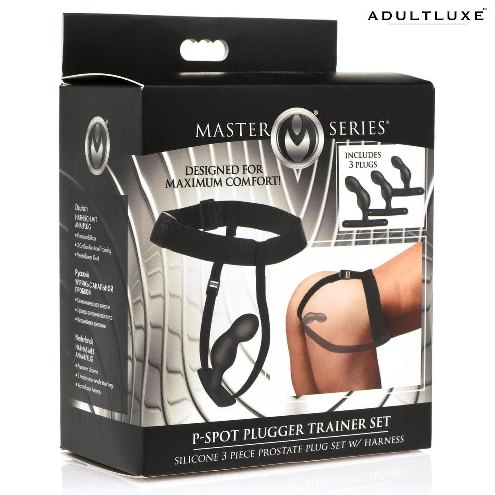 P-spot 3 Piece Silicone Trainer Set With Harness