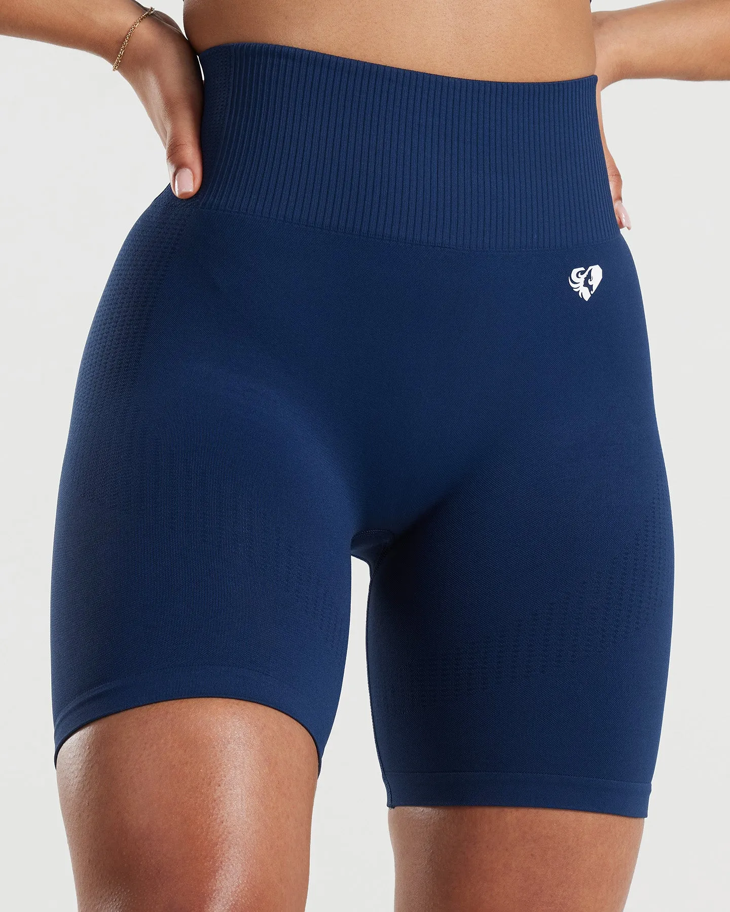 Power Seamless Cycling Shorts | Sapphire Blue