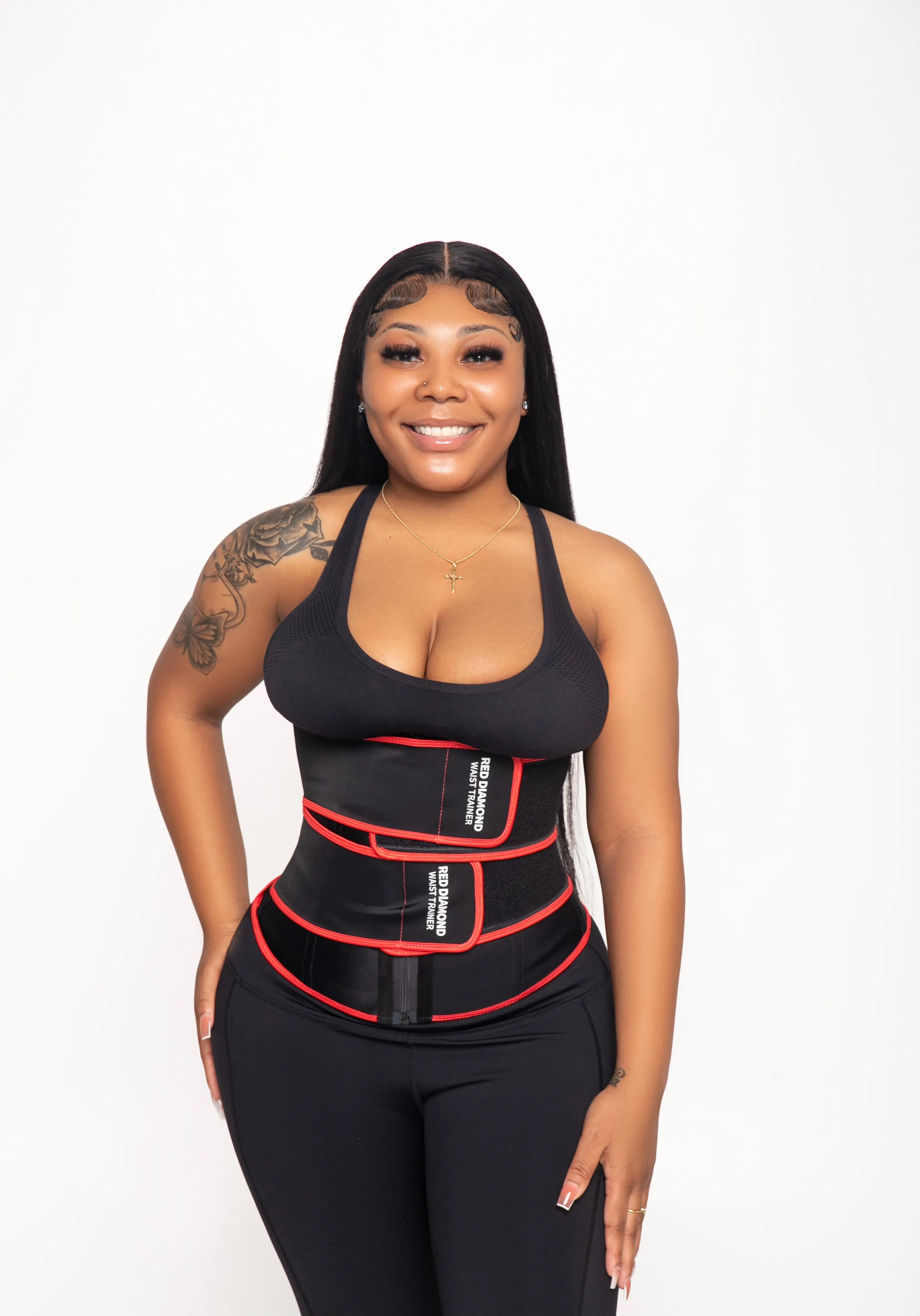 RED DIAMOND ADJUSTABLE WAIST TRAINER