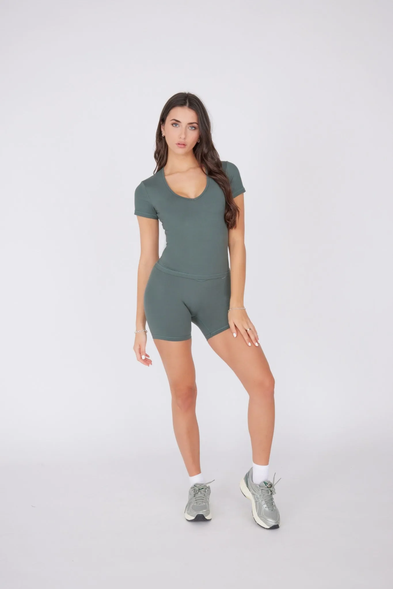 ReForm Wrap Waist Short - Aloe Green