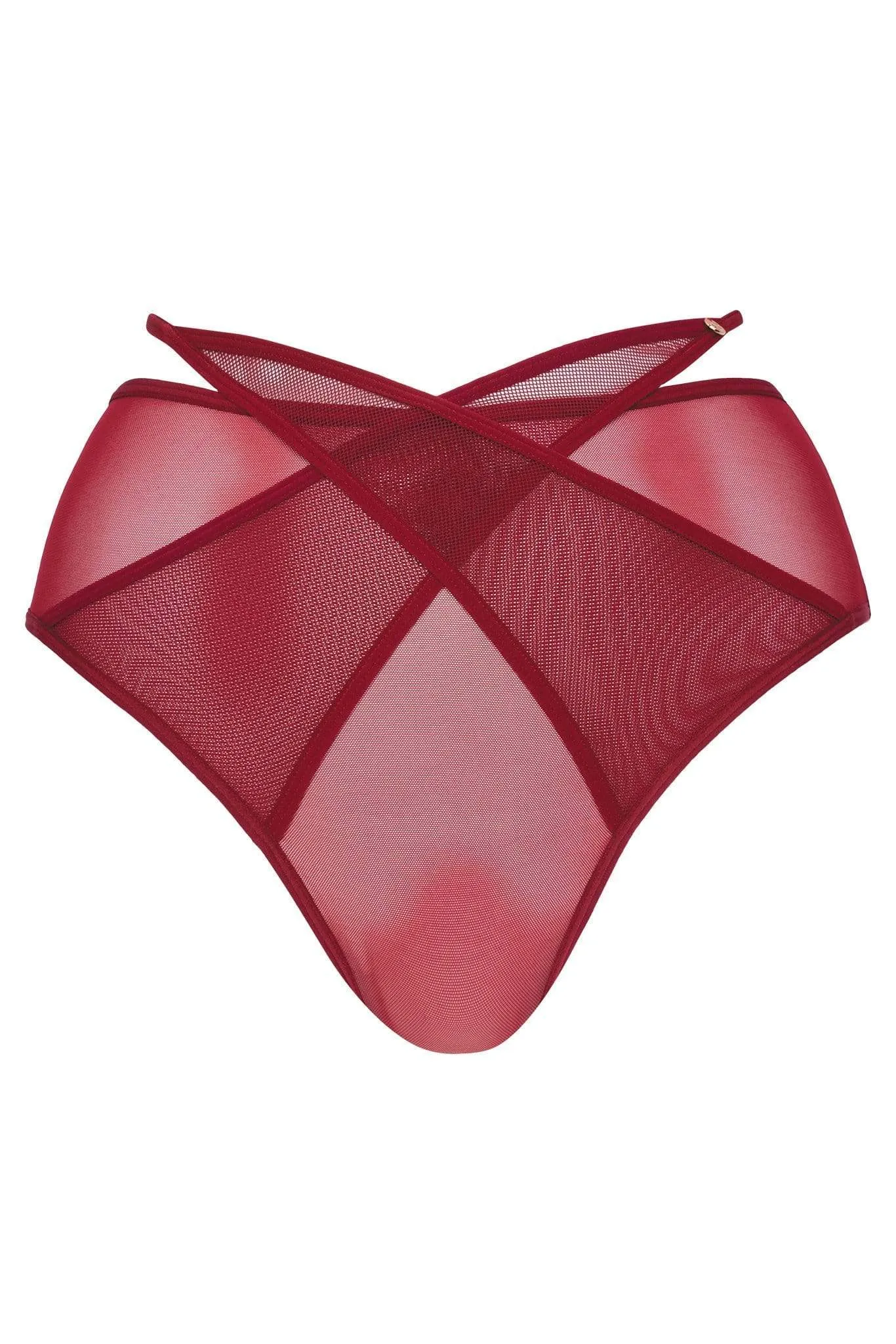 Scantilly Black Magic High Waist Red Brazilian Brief