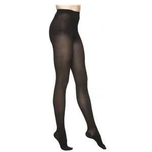 Select Comfort Pantyhose, 20-30, Medium, Short, Closed, Black