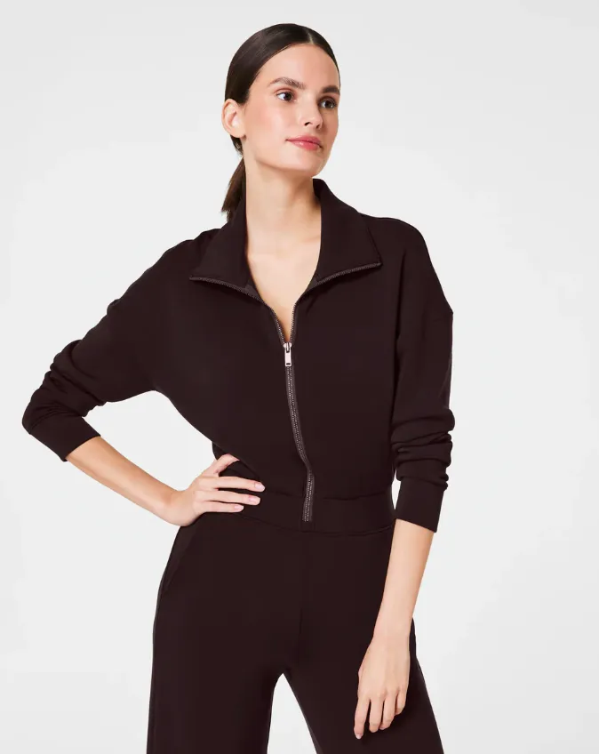 SPANX AirEssentials Long Sleeve Wide Leg Jumpsuit