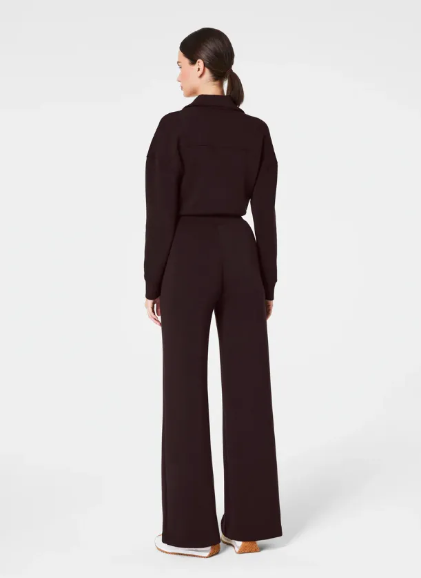 SPANX AirEssentials Long Sleeve Wide Leg Jumpsuit