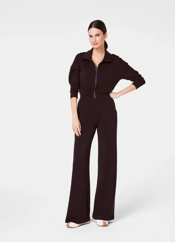 SPANX AirEssentials Long Sleeve Wide Leg Jumpsuit