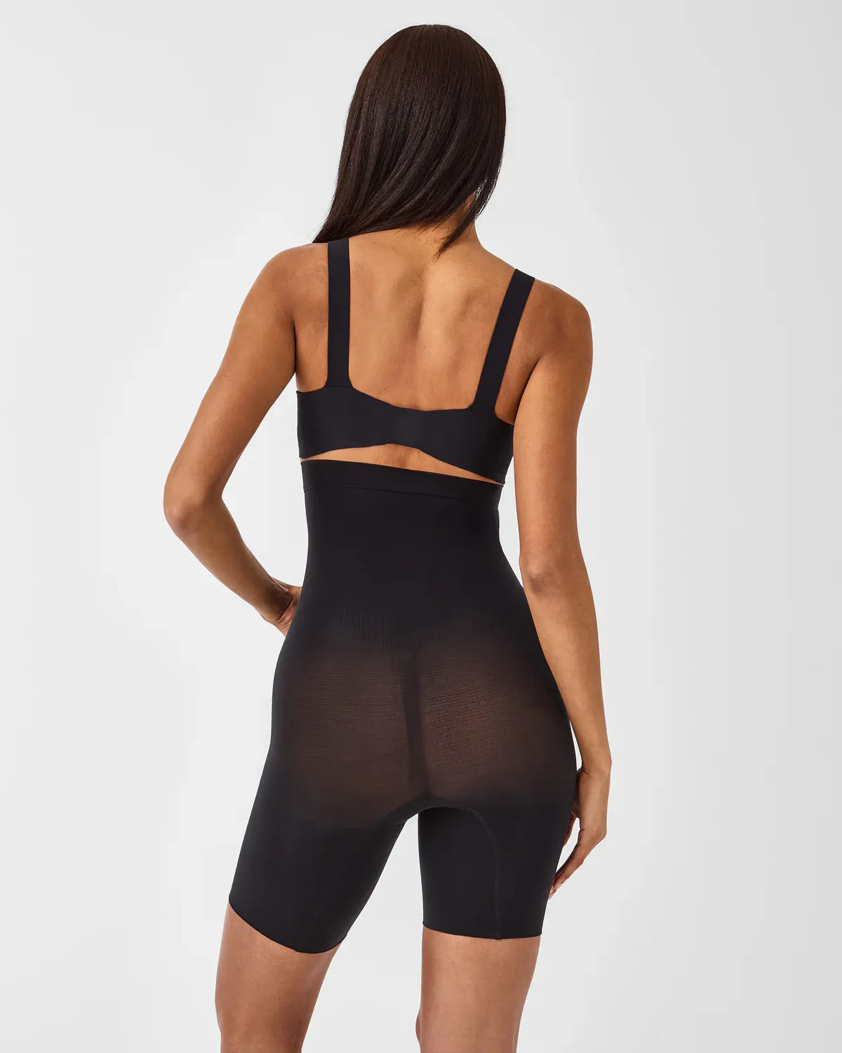 Spanx High-Waisted Mid-Thigh Short Black