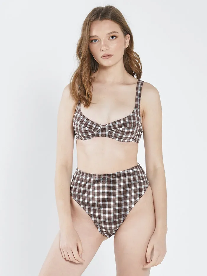 Studio High Cut Bikini Bottom - Washed Cocoa