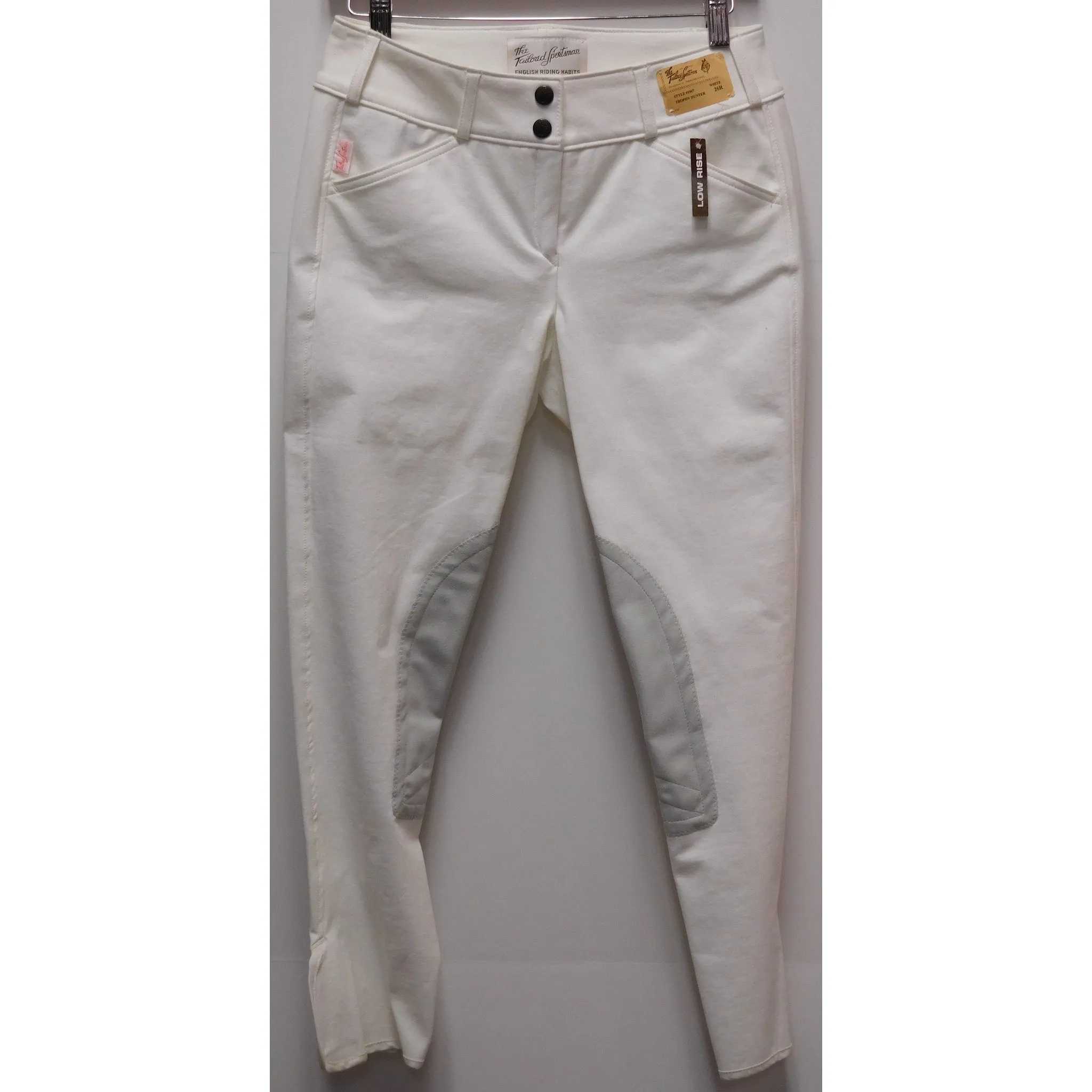 Tailored Sportsman 1967 White Low Rise Front Zip Breech