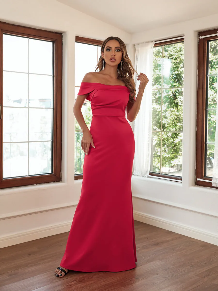 Temperament Tube Top Sexy Trailing Evening Dress