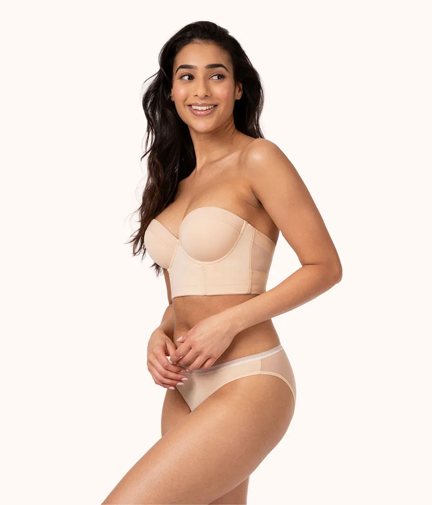 The Low Back Strapless: Toasted Almond